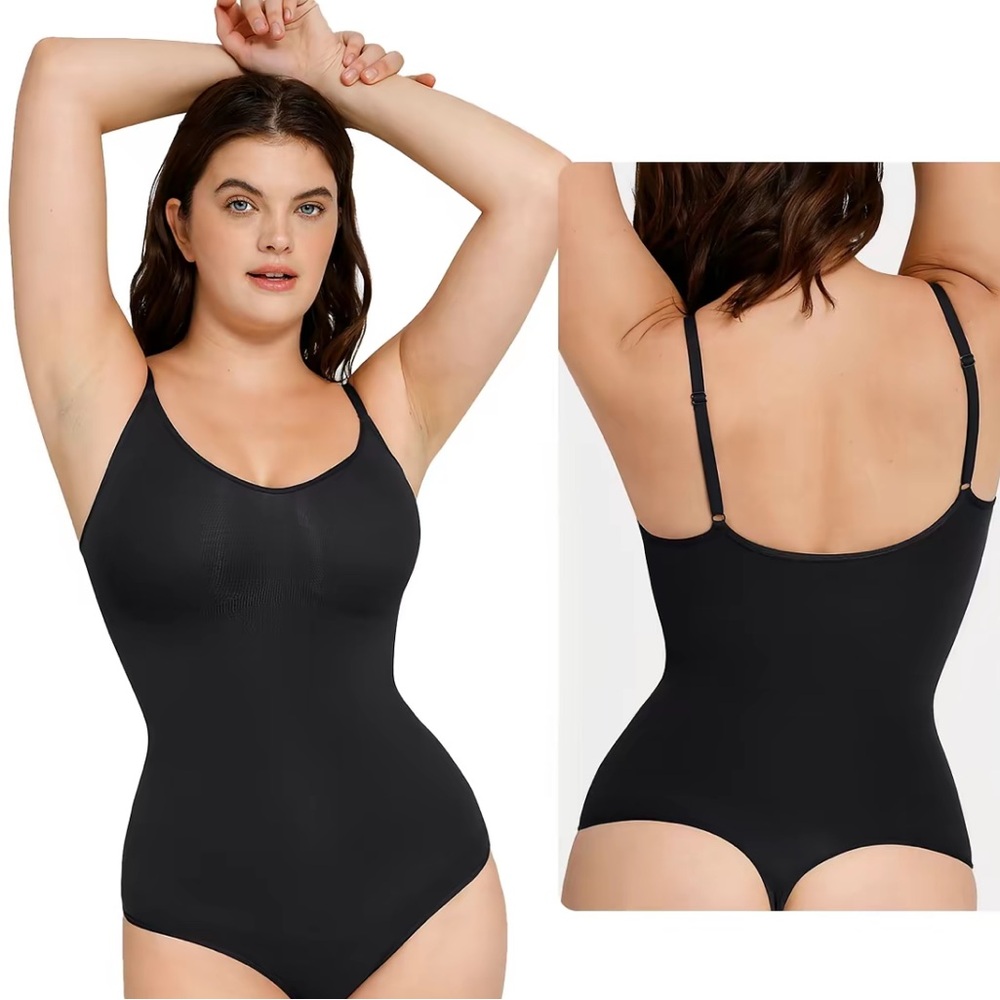 Black One-Piece Shapewear Bodysuit